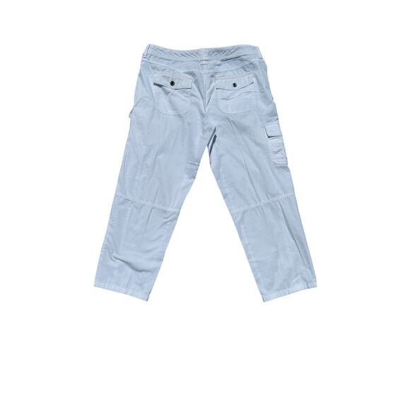 Tommy Hilfiger Cropped Cargo Pants Women’s 10 White 100% Cotton Lightweight - Picture 8 of 16